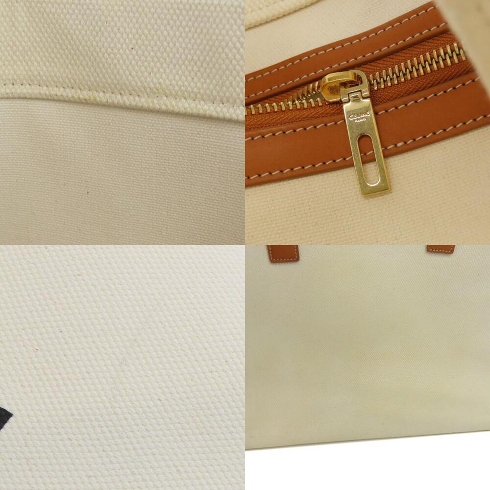 Celine Horizontal Cabas Tote Bag Canvas White - Picture 8 of 11